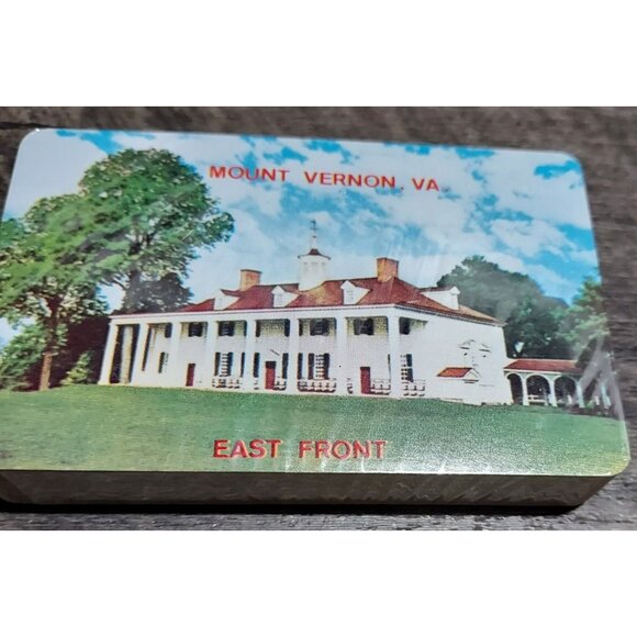 Playing Cards Mount Vernon Woodlawn Mansion Postcard Old Vintage Fancy Case - Picture 2 of 5